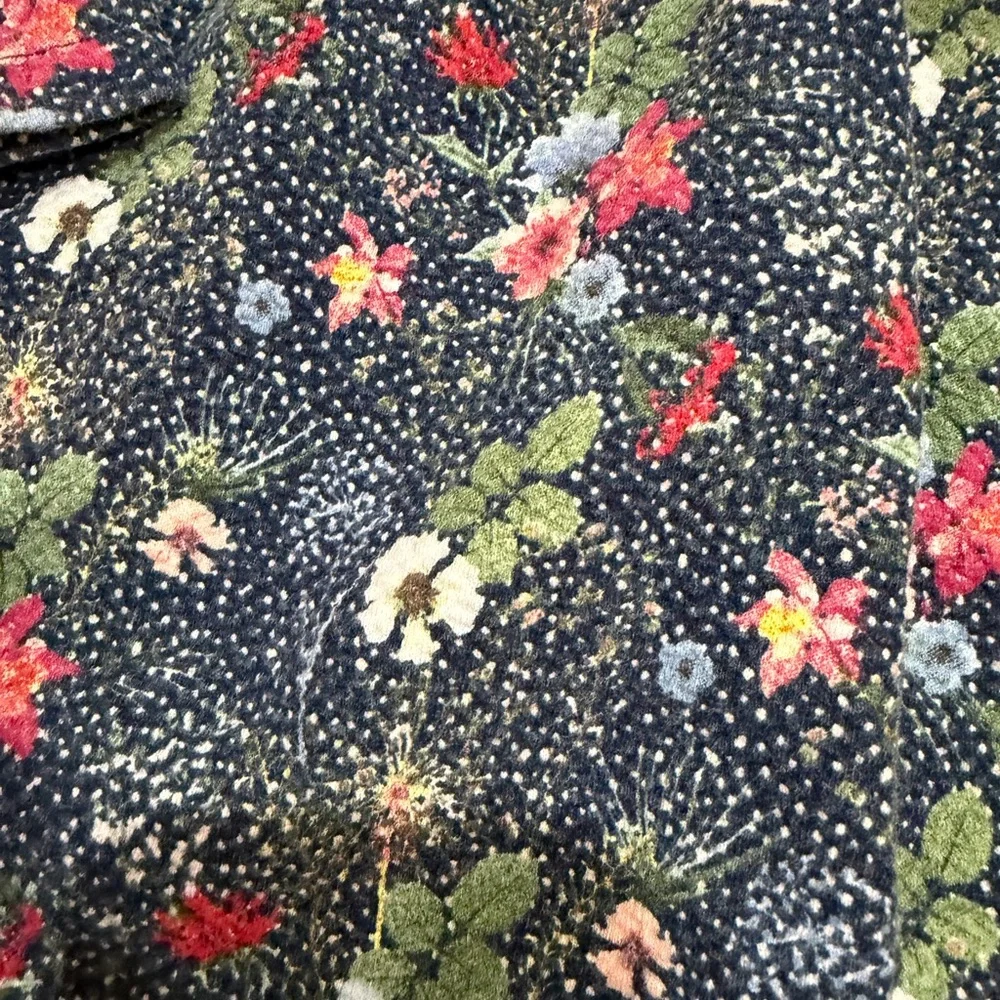Zara Navy Floral Baby Dress